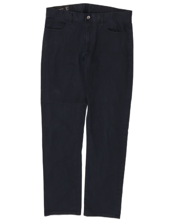 ARMANI EXCHANGE Mens Straight Jeans W34 L30 Navy Blue Cotton
