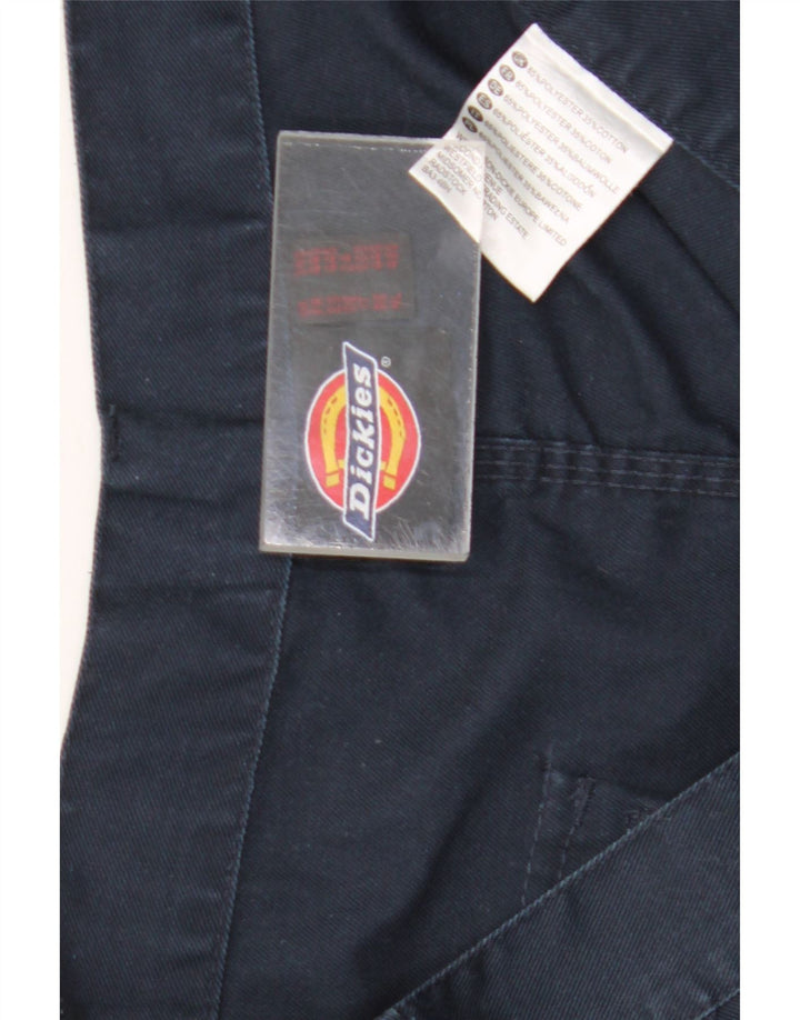 Dickies Mens Straight Crop Cargo Trousers W34 L25 Navy Blue Polyester