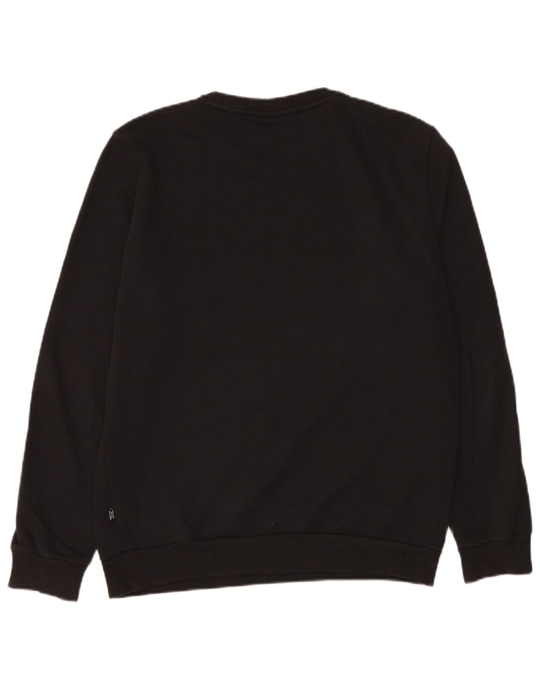 Puma Mens Sweatshirt Jumper Small Black Cotton