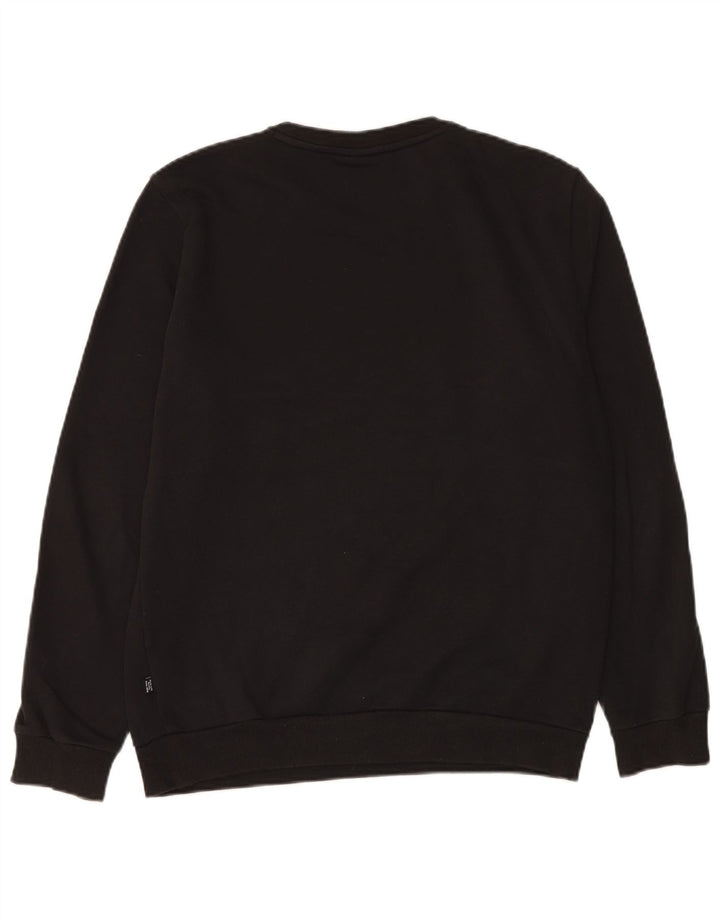 Puma Mens Sweatshirt Jumper Small Black Cotton