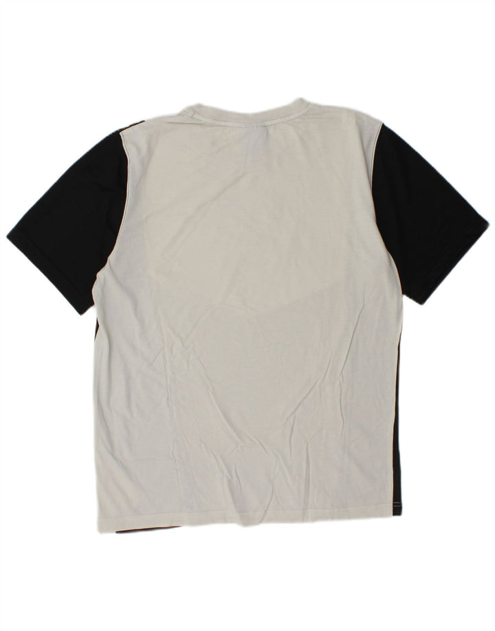 Nike Mens Graphic T-Shirt Top Medium White Colourblock Cotton