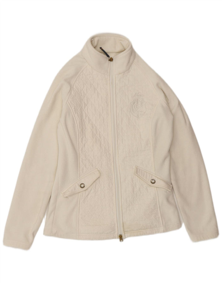 Musto Womens Fleece Jacket UK 10 Small  White Polyester