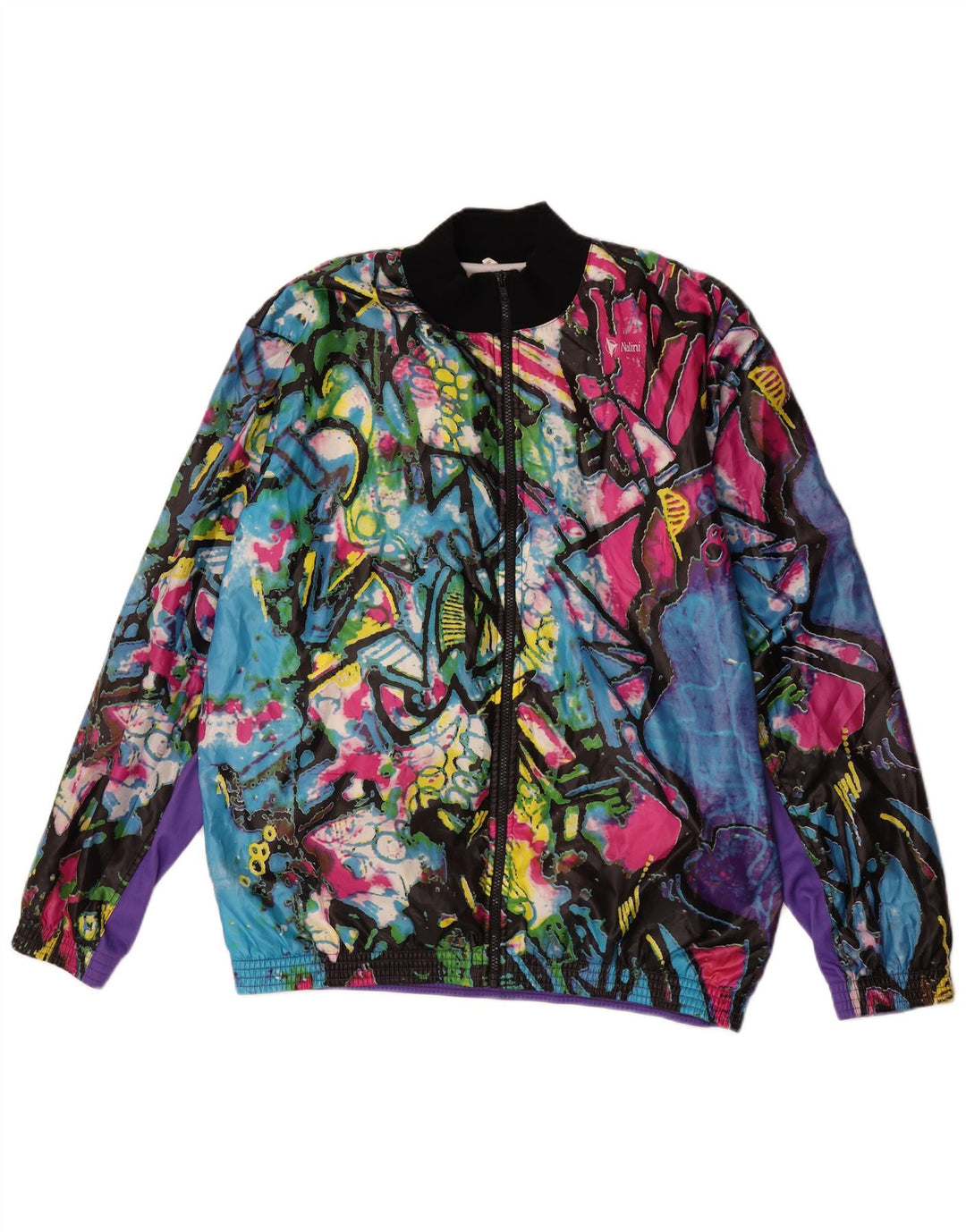 Nalini Mens Abstract Pattern Tracksuit Top Jacket XL Multicoloured