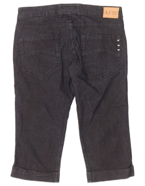 Armani Womens Bermuda Denim Shorts W29 L18 Navy Blue Cotton