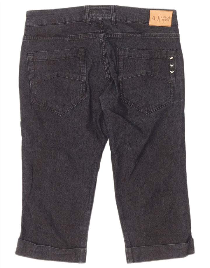Armani Womens Bermuda Denim Shorts W29 L18 Navy Blue Cotton