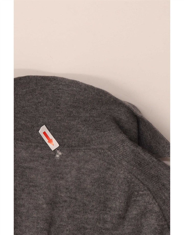 Zara Womens Cardigan Sweater UK 18 XL Grey Wool