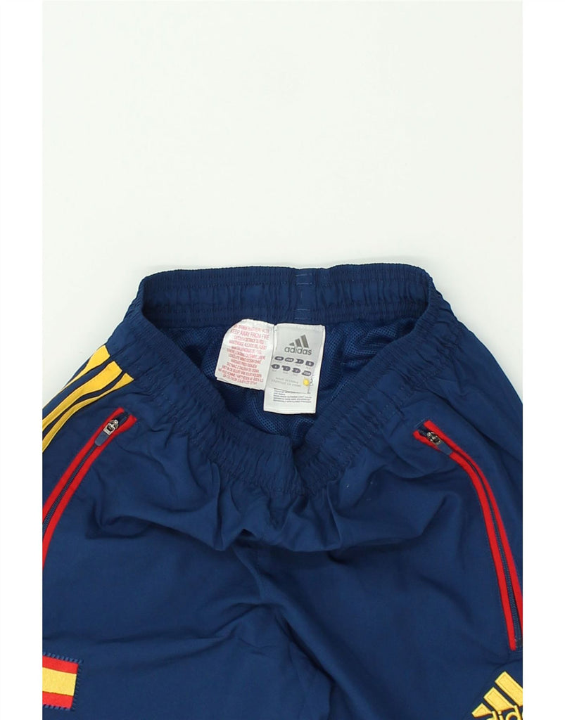 ADIDAS Boys Tracksuit Trousers 13-14 Years Blue Polyester | Vintage Adidas | Thrift | Second-Hand Adidas | Used Clothing | Messina Hembry 