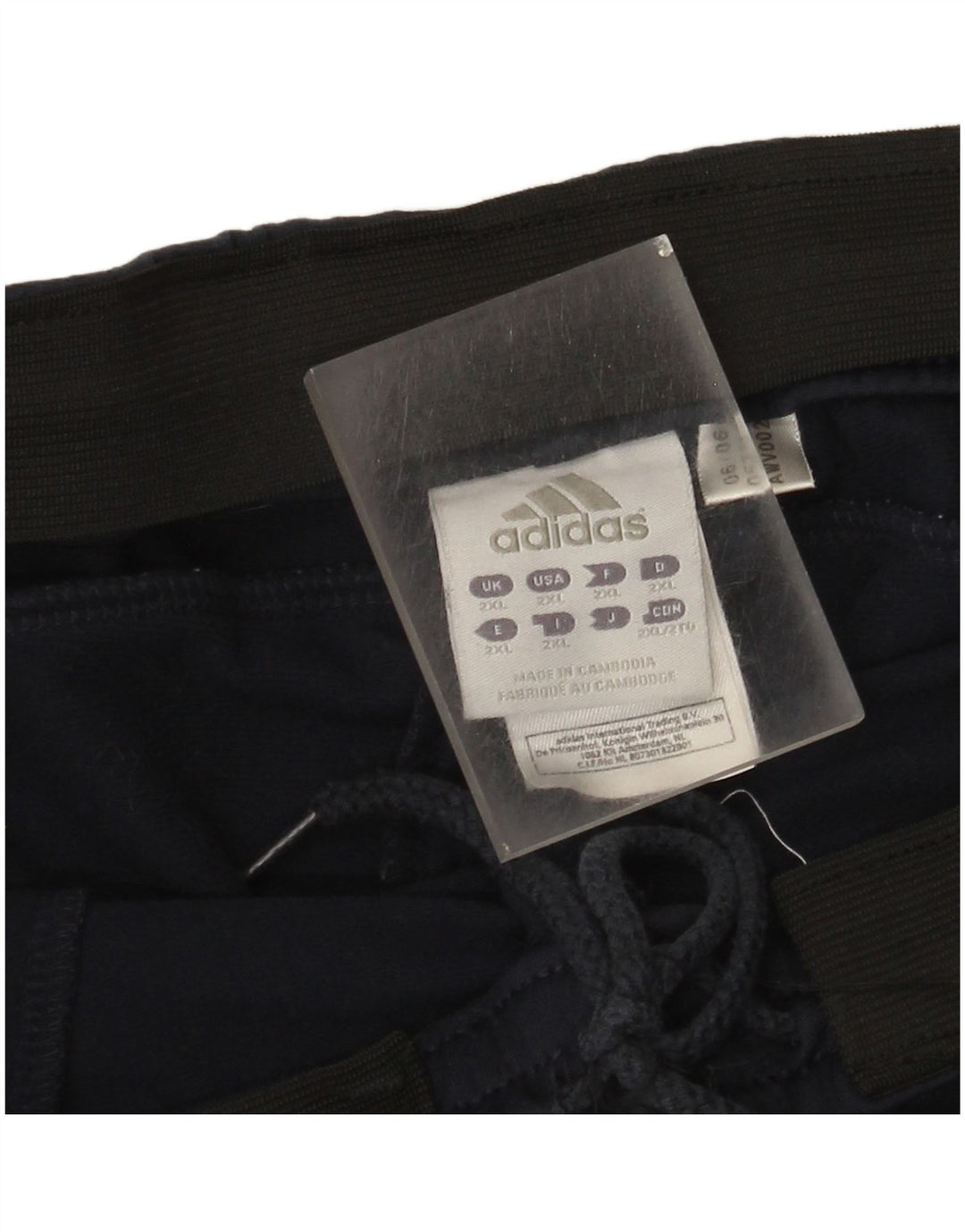 Adidas Mens Tracksuit Trousers 2XL Navy Blue Polyester