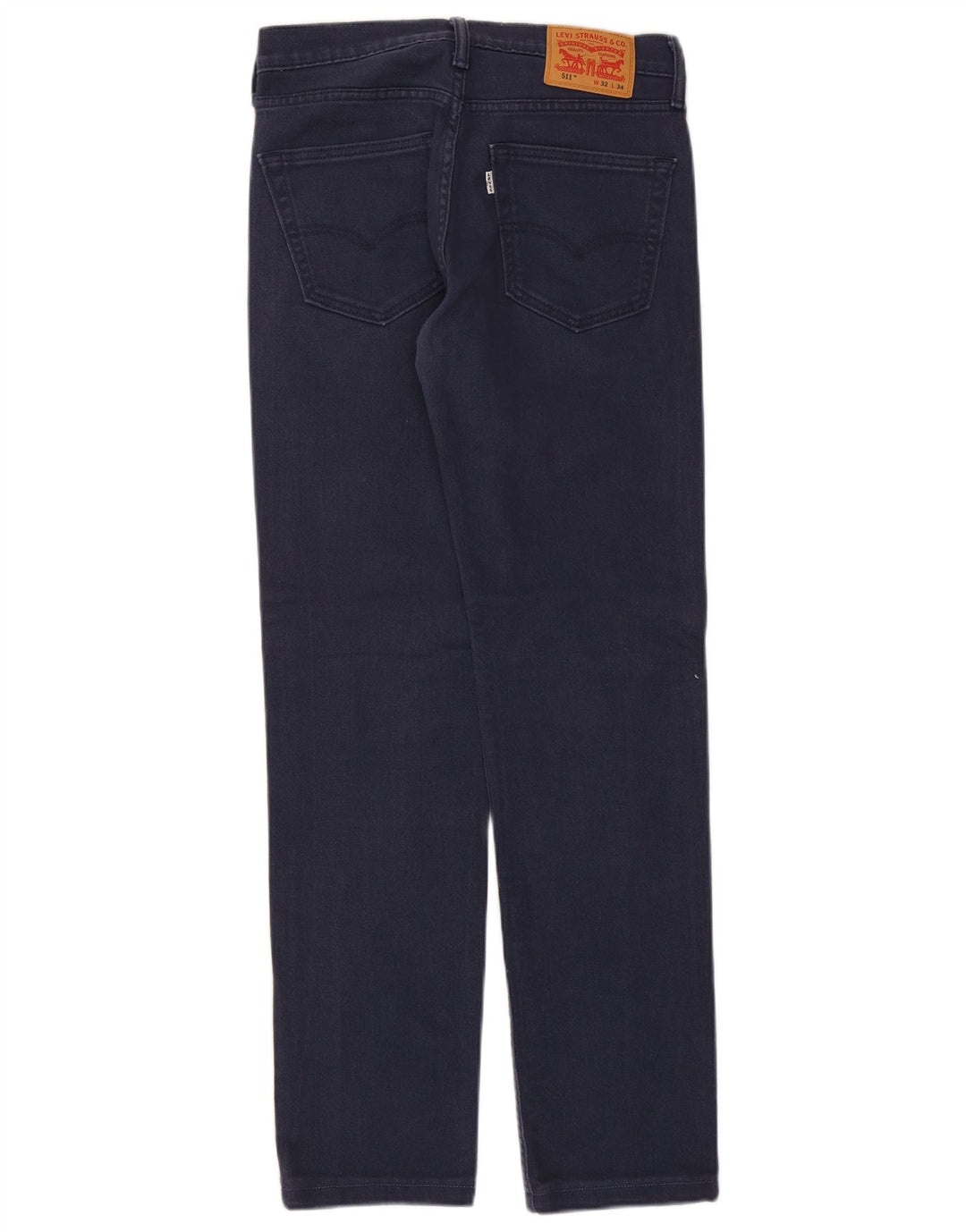 Levi's Mens 511 Slim Jeans W32 L32 Navy Blue Cotton