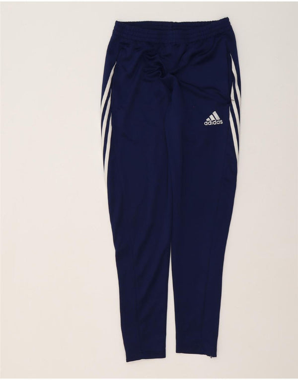 Adidas Mens Climalite Tracksuit Trousers Small Navy Blue Polyester