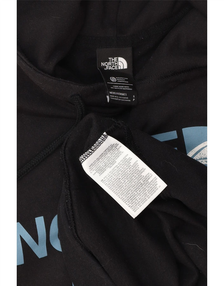 THE NORTH FACE Mens Graphic Hoodie Jumper Small Black Cotton