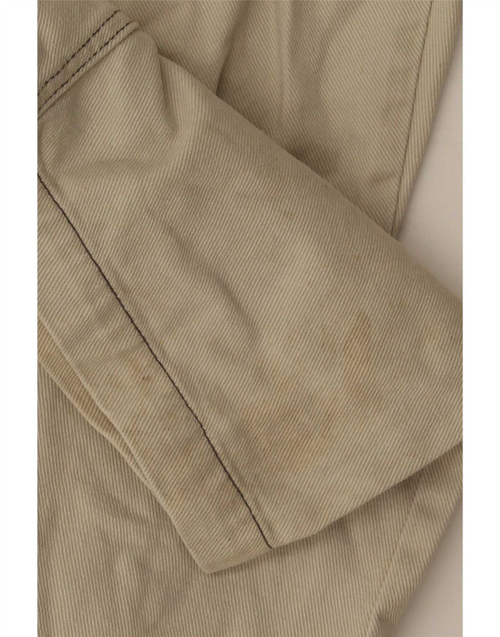 Fishbone Mens Straight Cargo Trousers Medium W32 L30 Beige
