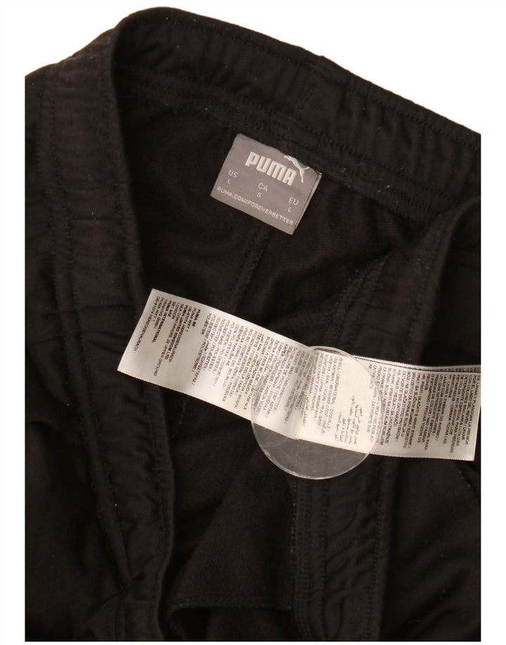 Puma Mens Tracksuit Trousers Joggers Large  Black Polyester