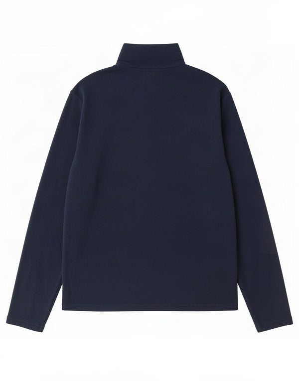Mountain Warehouse Mens Zip Neck Fleece Jumper Small Navy Blue