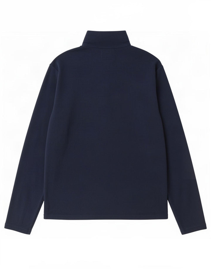 Mountain Warehouse Mens Zip Neck Fleece Jumper Small Navy Blue