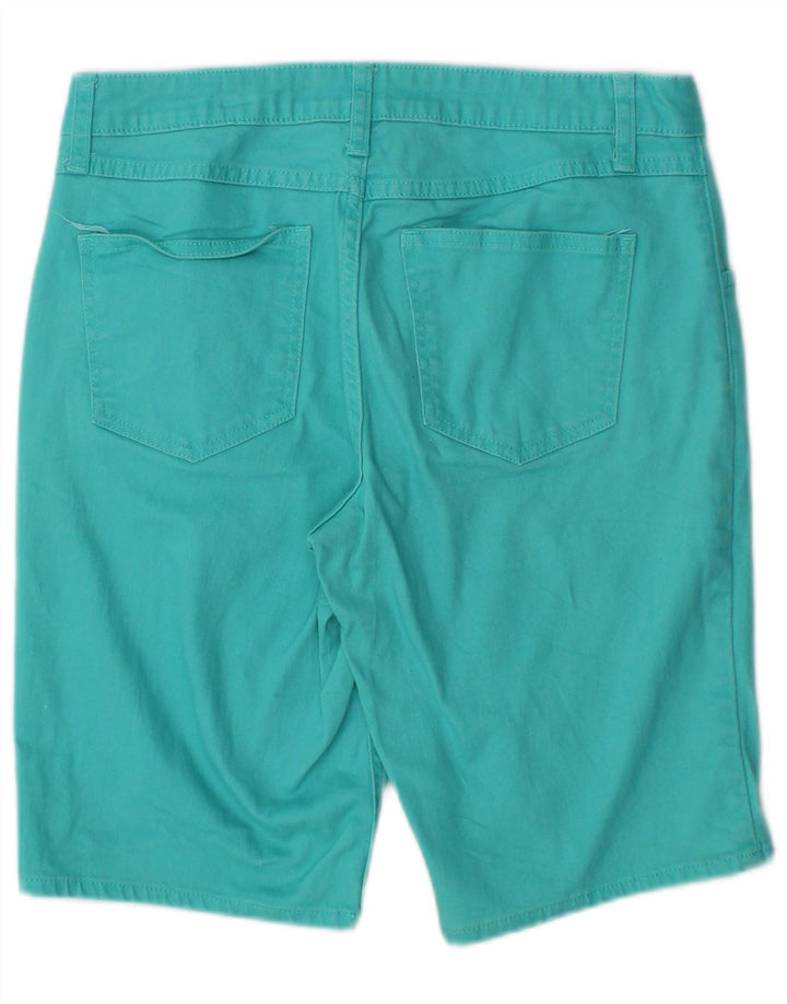 LEE Womens Riders Mid Rise Bermuda Shorts US 6 Medium W28  Turquoise