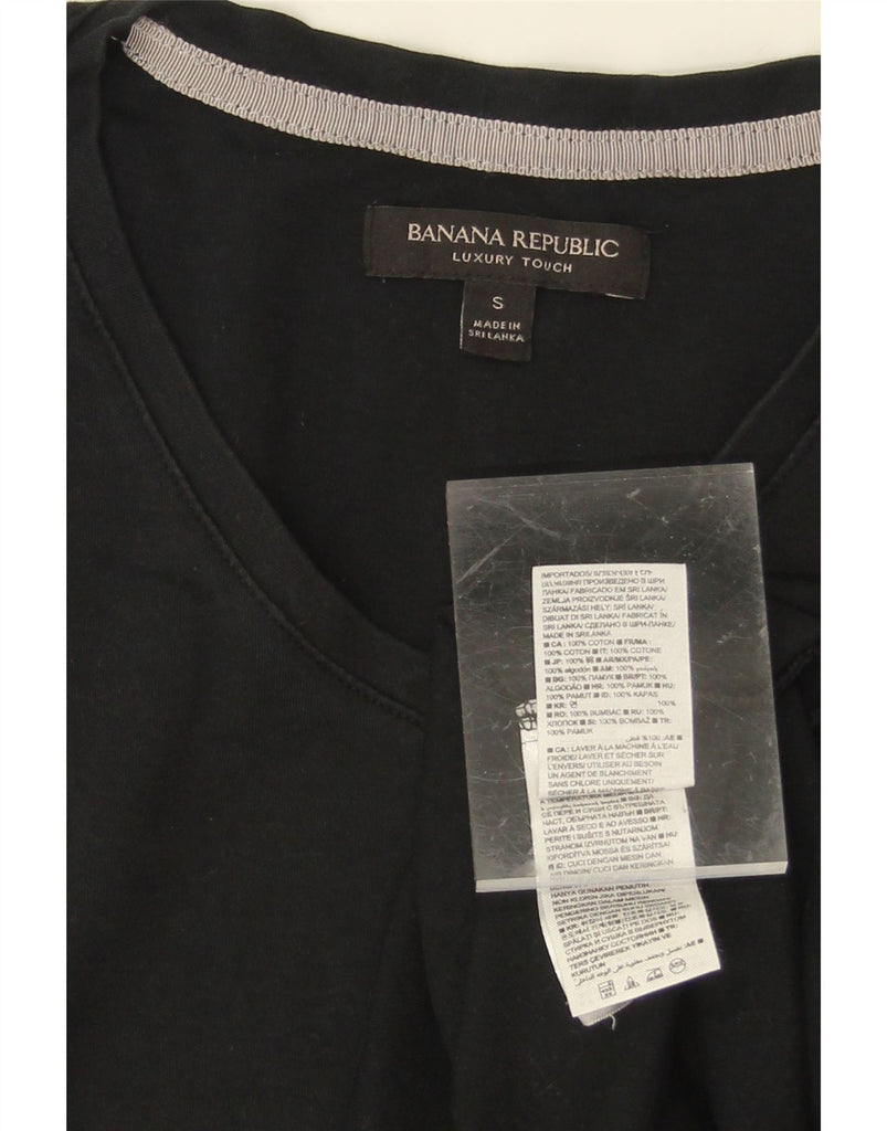 BANANA REPUBLIC Mens T-Shirt Top Small Black Cotton Vintage Banana Republic and Second-Hand Banana Republic from Messina Hembry 