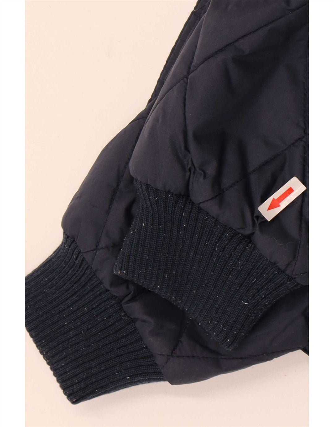 Replay Mens Hooded Quilted Jacket UK 40 Large Navy Blue Nylon