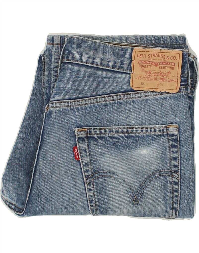 LEVI'S Mens Straight Jeans W34 L29 Blue | Vintage Levi's | Thrift | Second-Hand Levi's | Used Clothing | Messina Hembry 