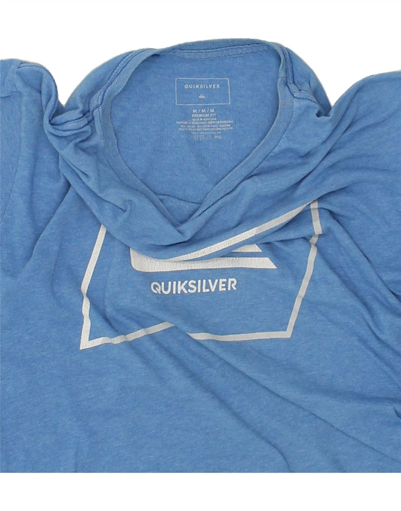 QUIKSILVER Mens Premium Fit Graphic T-Shirt Top Medium Blue Cotton | Vintage Quiksilver | Thrift | Second-Hand Quiksilver | Used Clothing | Messina Hembry 