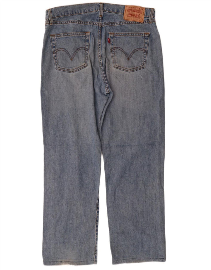 LEVI'S Mens 751 Straight Jeans W34 L28 Blue Cotton