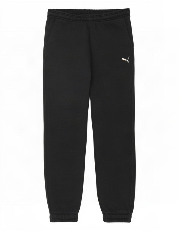 Puma Mens Graphic Tracksuit Trousers Joggers Small Navy Blue Cotton