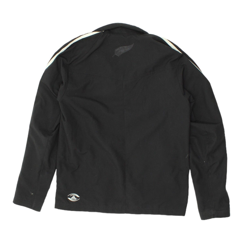 All Blacks Mens Black Adidas Jacket | New Zealand Rugby Tracksuit Top Sportswear | Vintage Messina Hembry | Thrift | Second-Hand Messina Hembry | Used Clothing | Messina Hembry 