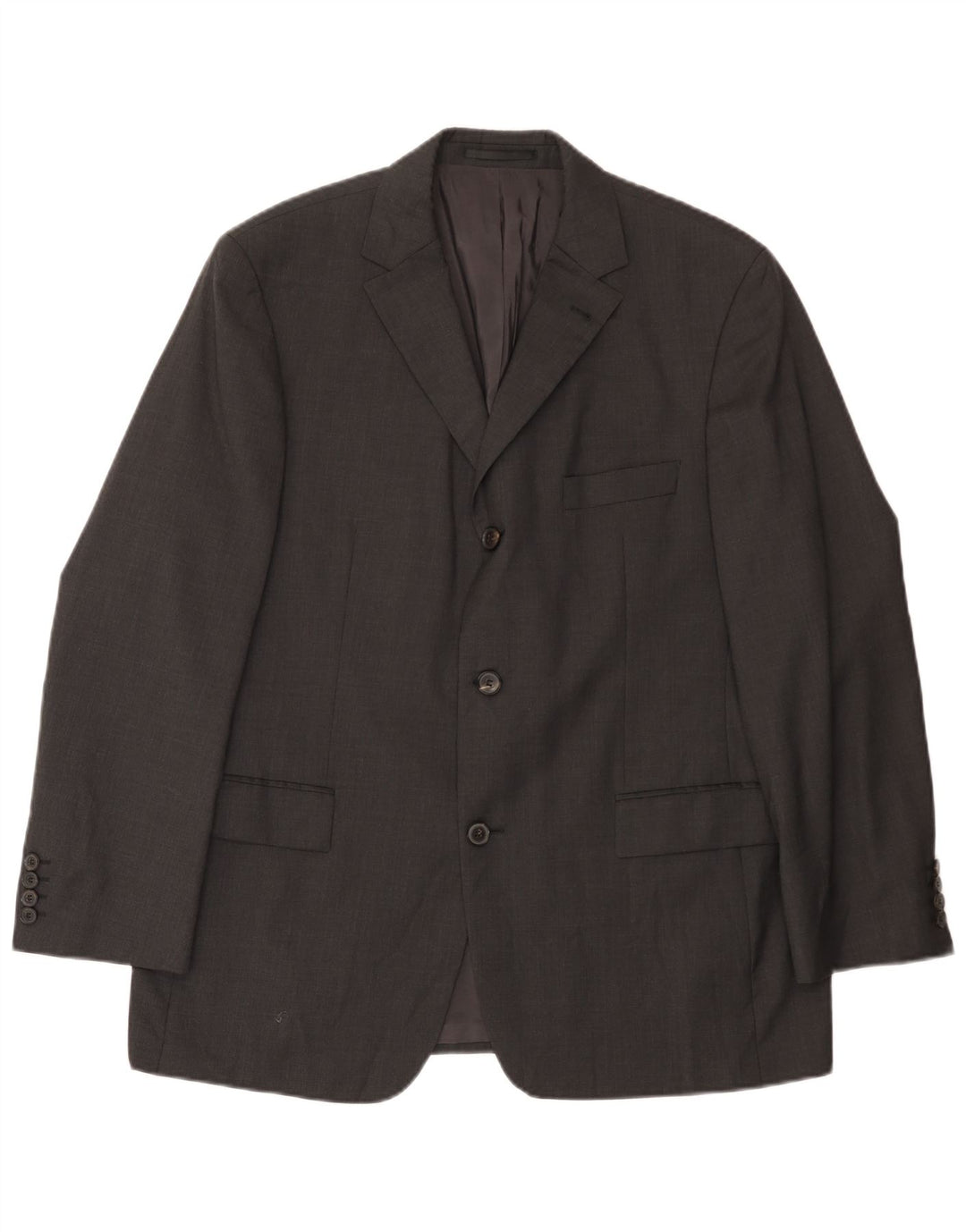 Hugo Boss Mens 3 Button Blazer Jacket UK 40 Large Grey Wool
