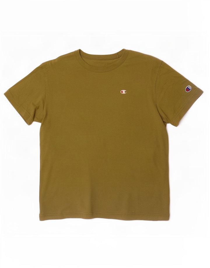 Champion Mens T-Shirt Top XS Khaki