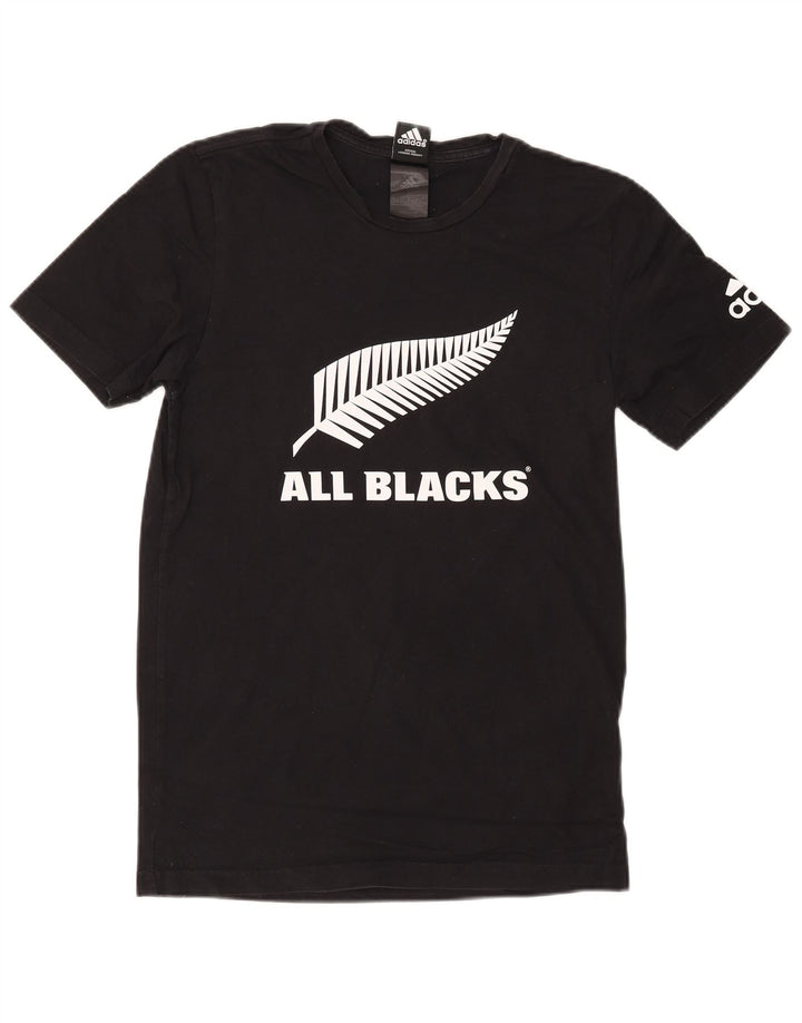 Adidas Mens All Blacks Graphic T-Shirt Top Small Black