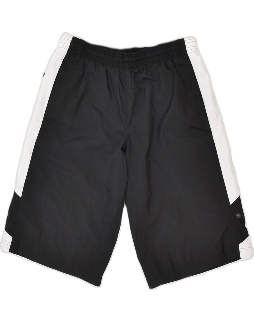 PUMA Mens Bermuda Sport Shorts Small Black Polyester | Vintage | Thrift | Second-Hand | Used Clothing | Messina Hembry 