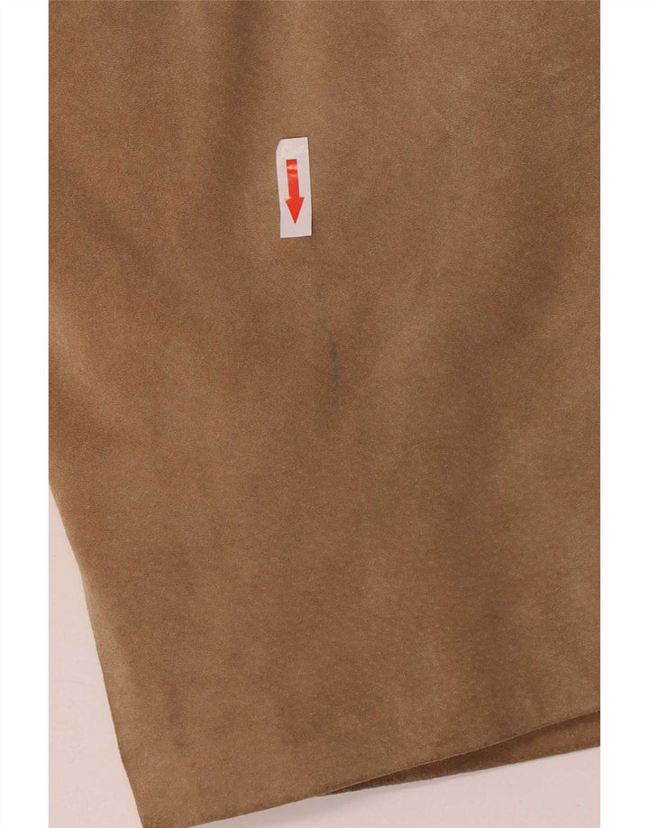 Conbipel Mens Suede Utility Jacket IT 52 XL Brown Leather