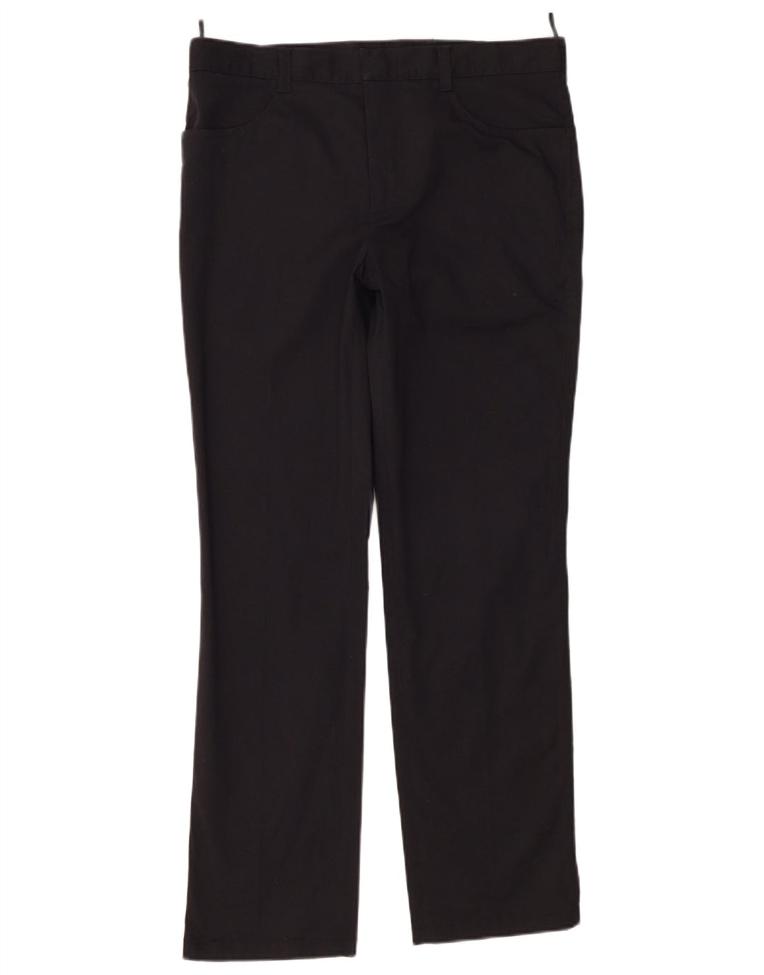 Prada Womens Straight Casual Trousers IT 46 Large W32 L29 Black Cotton