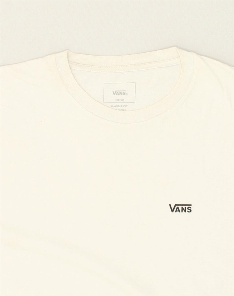 VANS Mens Classic Fit T-Shirt Top Medium White Cotton | Vintage Vans | Thrift | Second-Hand Vans | Used Clothing | Messina Hembry 