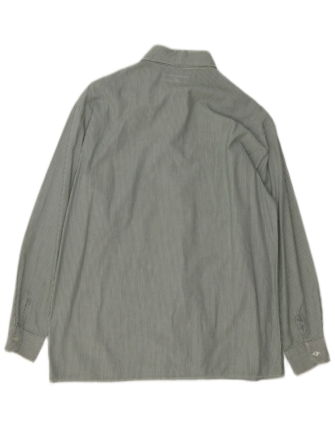 GIORGIO ARMANI Boys Shirt 11-12 Years Green Pinstripe Cotton