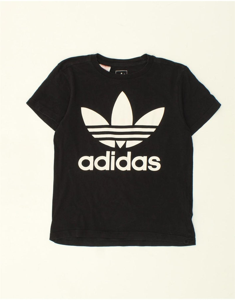 ADIDAS Boys Graphic T-Shirt Top 11-12 Years Black | Vintage Adidas | Thrift | Second-Hand Adidas | Used Clothing | Messina Hembry 