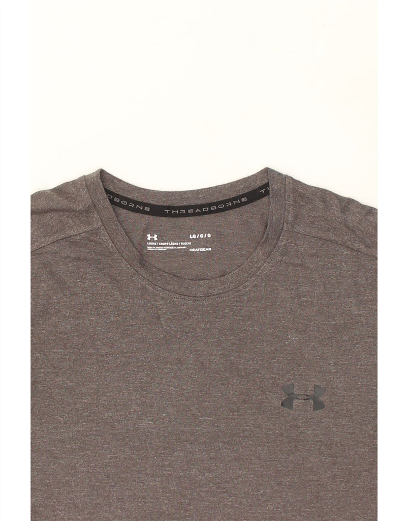 UNDER ARMOUR Mens T-Shirt Top Large Grey | Vintage Under Armour | Thrift | Second-Hand Under Armour | Used Clothing | Messina Hembry 