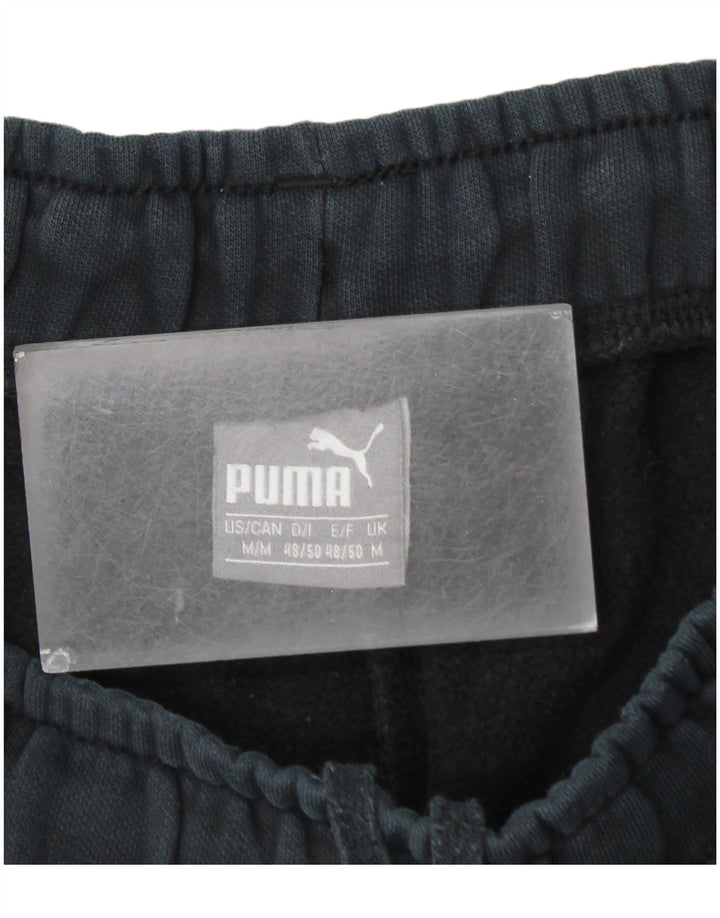 Puma Mens Straight Tracksuit Trousers Joggers Medium  Black Cotton