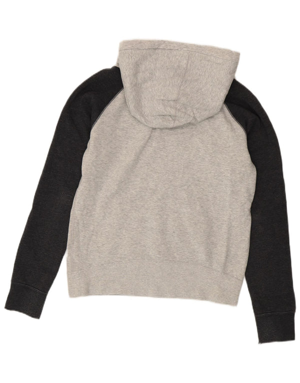 Hurley Mens Graphic Hoodie Jumper Small Grey Colourblock Cotton