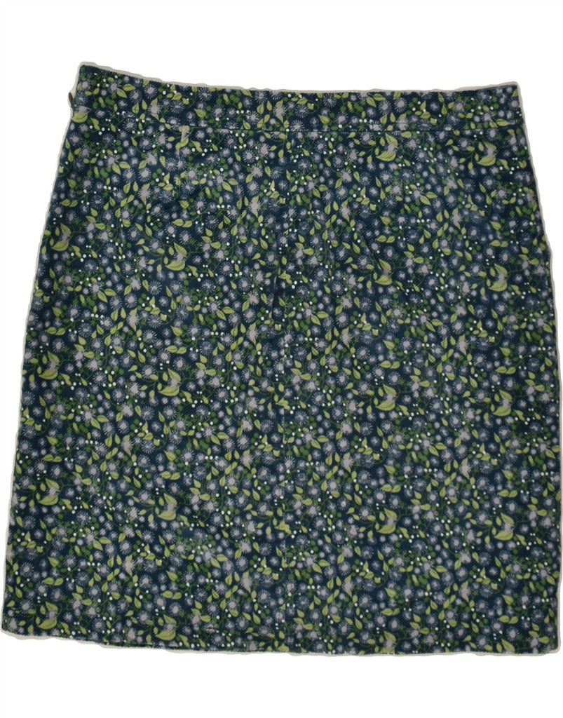 WHITE STUFF Womens Straight Skirt UK 16 Large W36 Green Floral Cotton | Vintage White Stuff | Thrift | Second-Hand White Stuff | Used Clothing | Messina Hembry 
