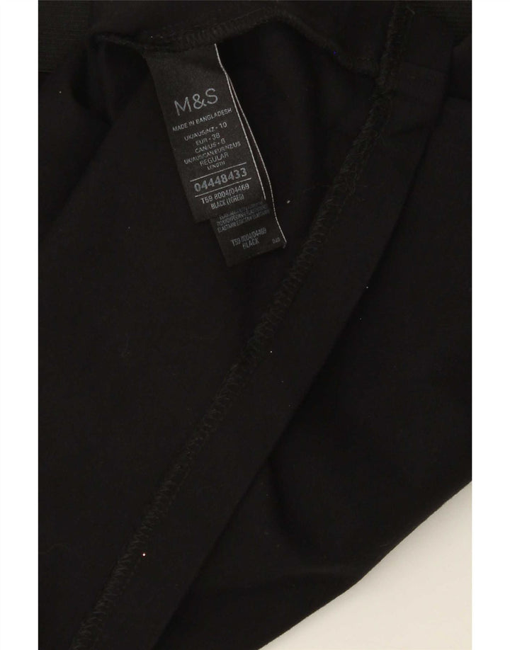 Marks & Spencer Womens A-Line Skirt UK 10 Small W27  Black Viscose