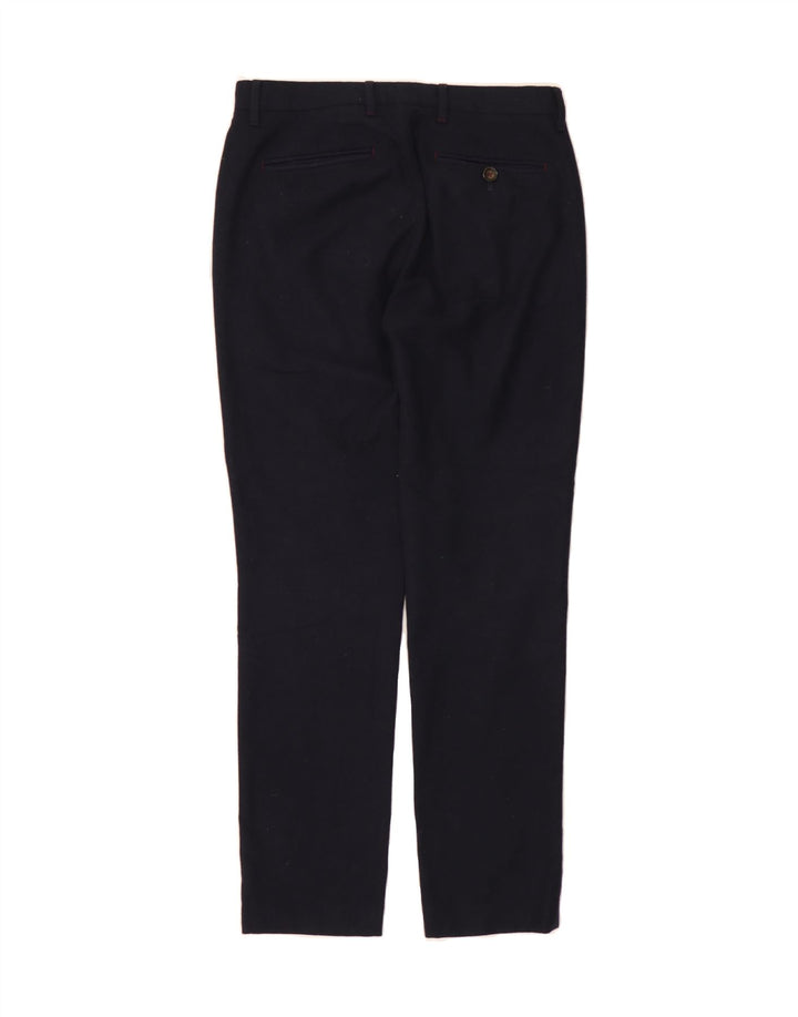 TED BAKER Mens Slim Suit Trousers W30 L32  Navy Blue Polyester Vintage Ted Baker and Second-Hand Ted Baker from Messina Hembry 
