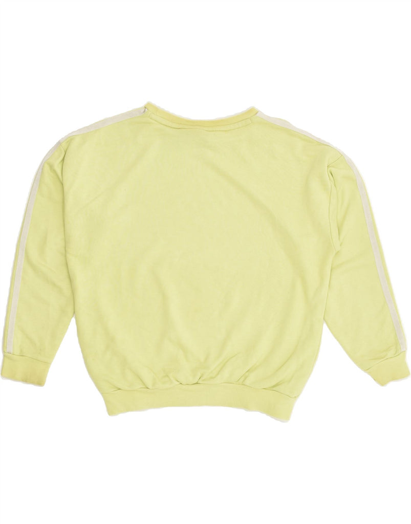 ADIDAS Boys Graphic Sweatshirt Jumper 11-12 Years Medium  Yellow Cotton | Vintage Adidas | Thrift | Second-Hand Adidas | Used Clothing | Messina Hembry 