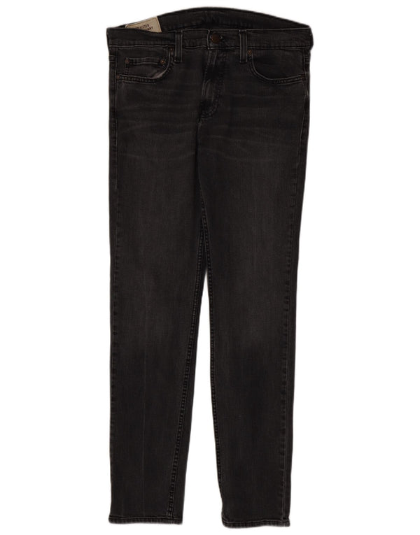 Hollister Mens Super Skinny Jeans W32 L32 Grey Cotton