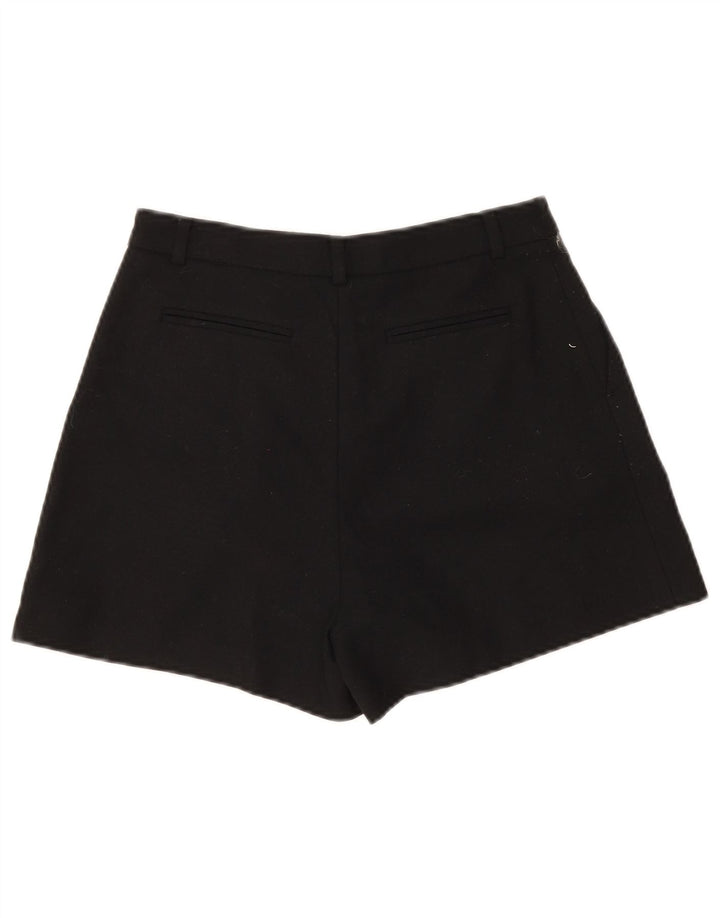 Lazzari Womens Pegged Casual Shorts EU 40 Medium W28  Black Virgin Wool