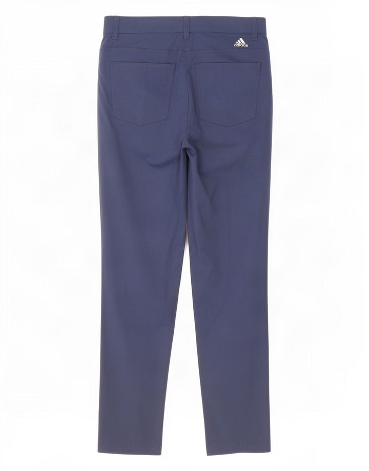 Adidas Mens Slim Casual Trousers W32 L30 Blue Polyamide