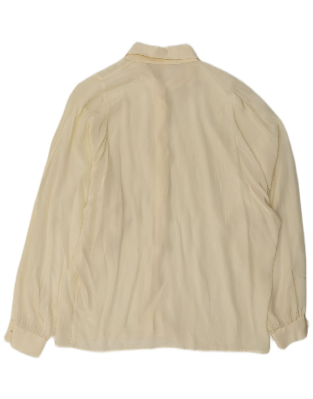 Vintage Womens Shirt Blouse UK 16 Large Off White