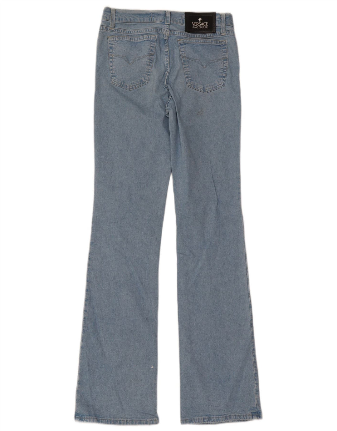 Versace Womens Flared Jeans W29 L32 Blue Cotton