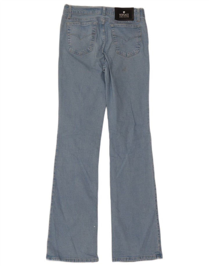 Versace Womens Flared Jeans W29 L32 Blue Cotton