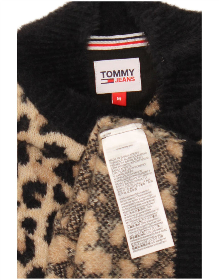 Tommy Hilfiger Womens Turtle Neck Jumper Sweater UK 14 Medium Brown